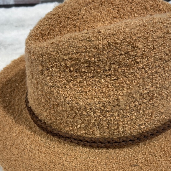 Adora Cozy Tan Fedora Hat - Picture 6 of 6